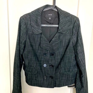 JACOB Sz L Short Cropped Business Career Wear or Casual  Jacket Blazer
